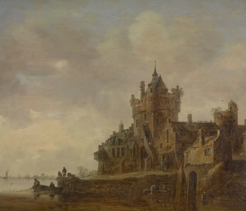 Old Castle Gate in Nijmegen av Jan van Goyen