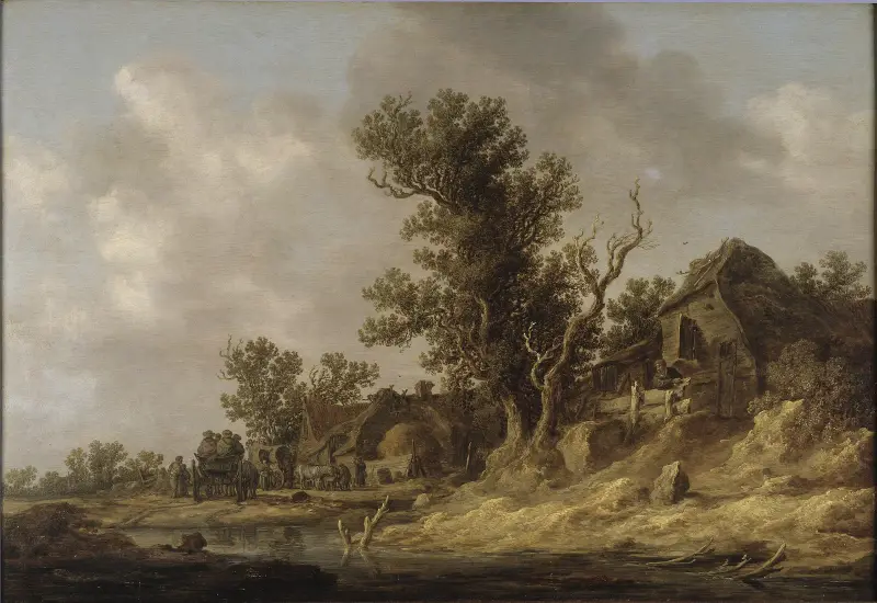 Rast på en krog av Jan van Goyen
