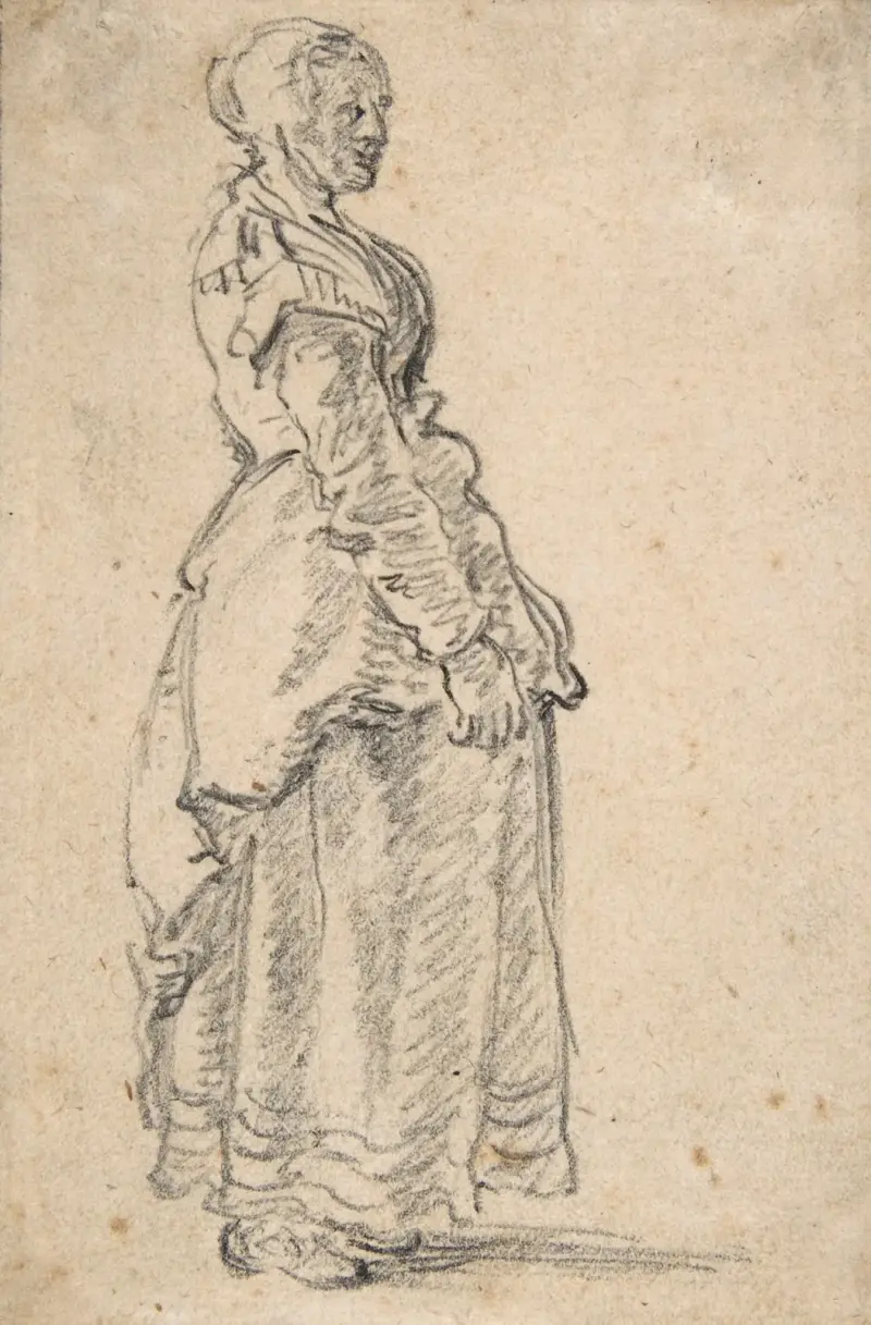 Stående kvinna av Jan van Goyen