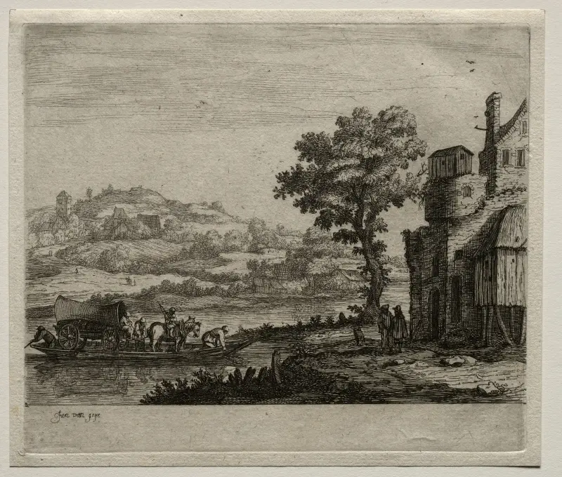 Färjan av Jan van Goyen