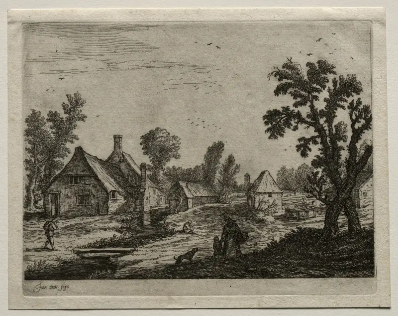 Plankan över bäcken av Jan van Goyen