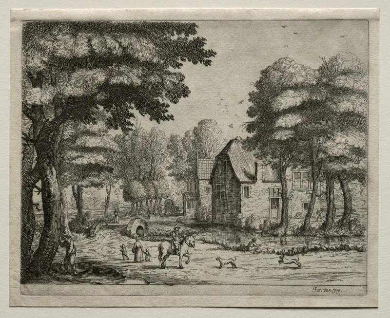 Stenbron av Jan van Goyen
