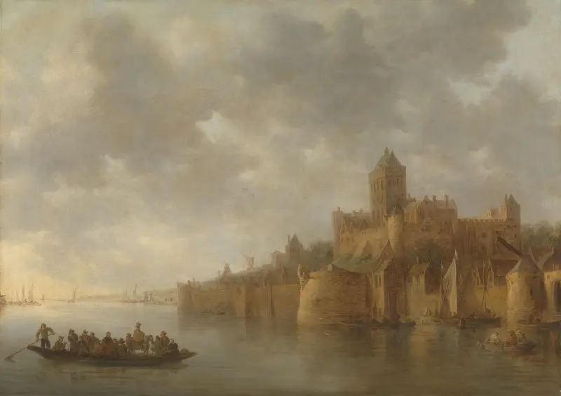 The Valkhof in Nijmegen av Jan van Goyen