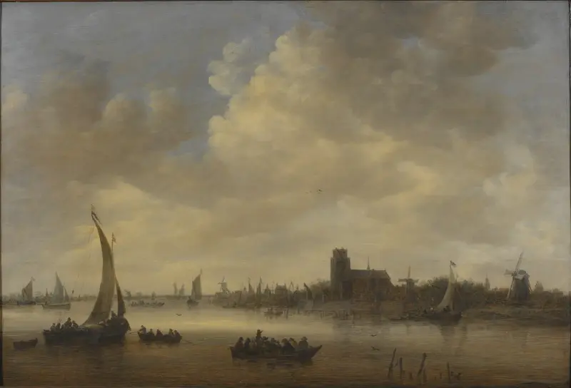 Utsikt över Dordrecht av Jan van Goyen