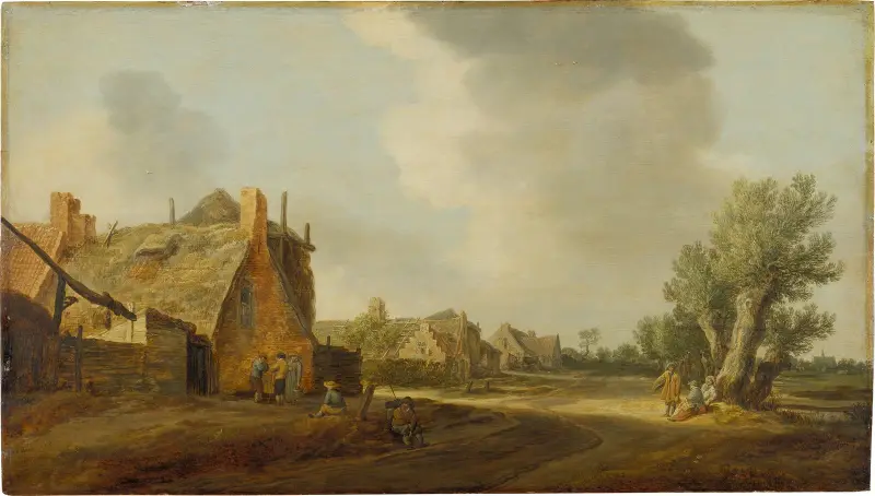 Bystreet av Jan van Goyen