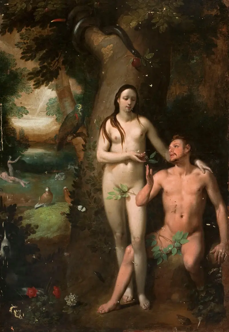 Adam a Eva, Cornelis Cornelisz Van Haarlem