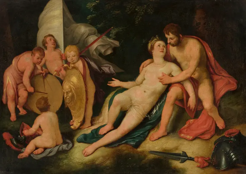Mars und Venus von Cornelis Cornelisz Van Haarlem