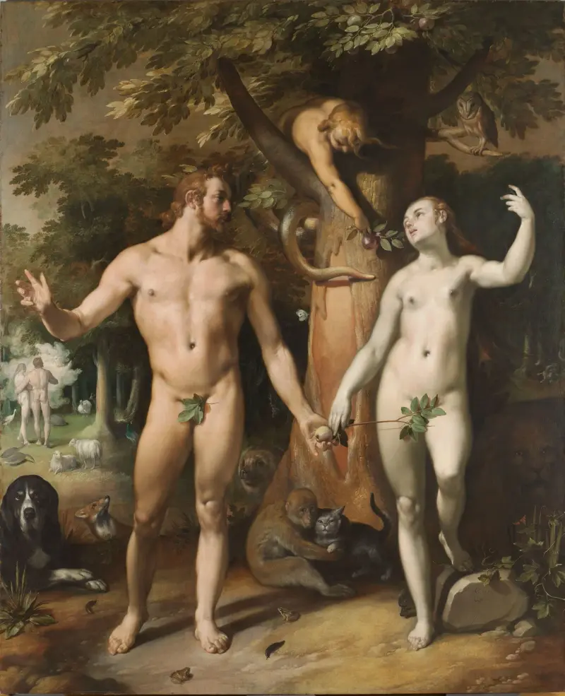 Der Sündenfall von Cornelis Cornelisz Van Haarlem