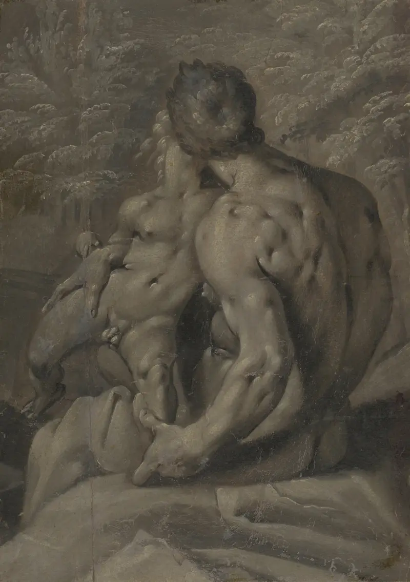 Dva mužské akty, Cornelis Cornelisz Van Haarlem