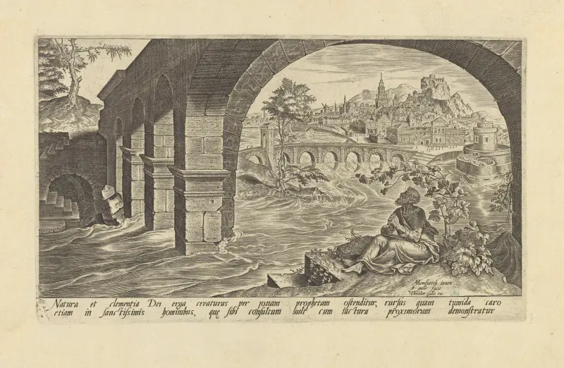 Jona klagar under kurbitsen av Maarten Van Heemskerck