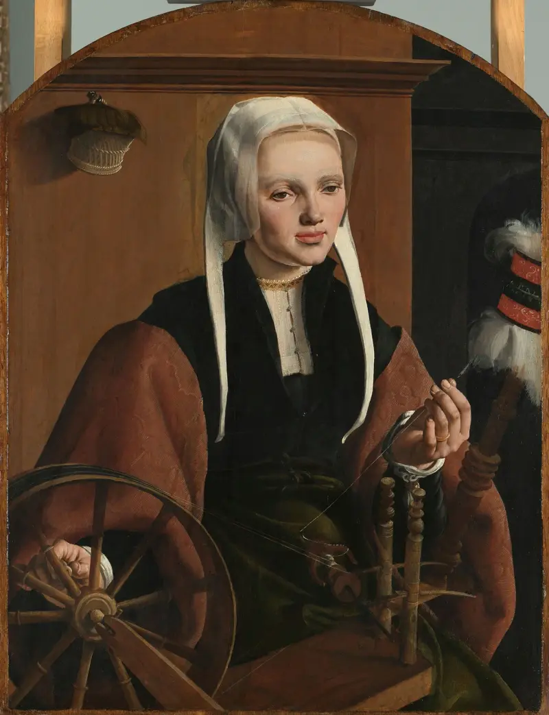 Porträtt av en kvinna, möjligen Anne Codde av Maarten Van Heemskerck