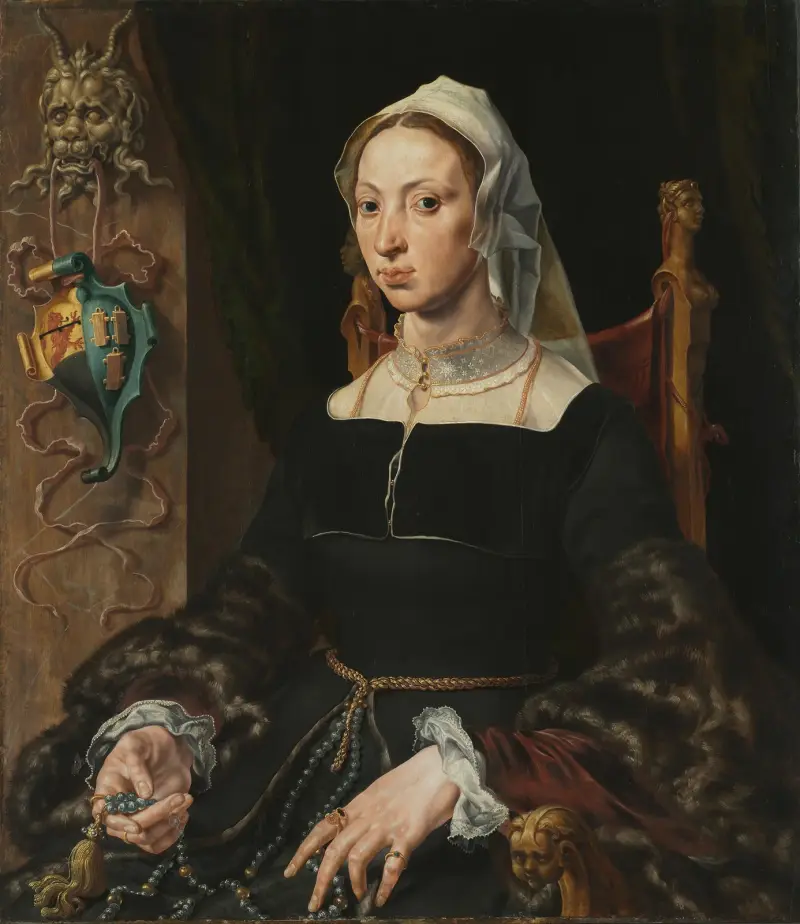 Porträtt av Machtelt Suijs av Maarten Van Heemskerck