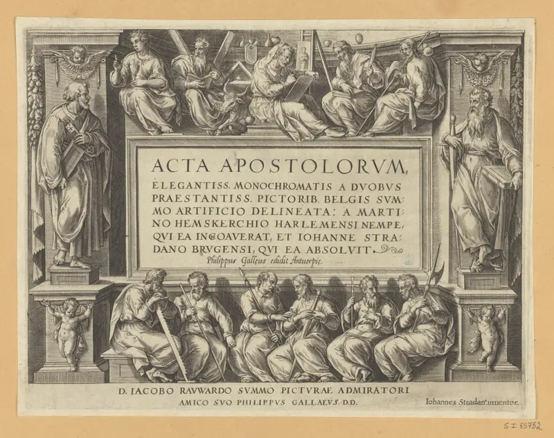 The Acts of The Apostel – Title page av Maarten Van Heemskerck