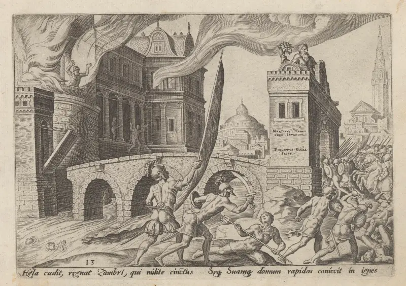 Die Eroberung von Tirza von Maarten Van Heemskerck