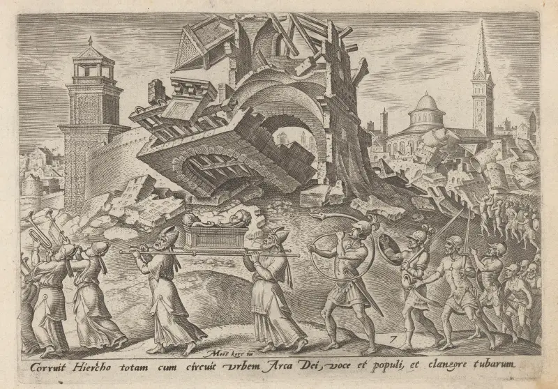 Die Zerstörung von Jericho von Maarten Van Heemskerck