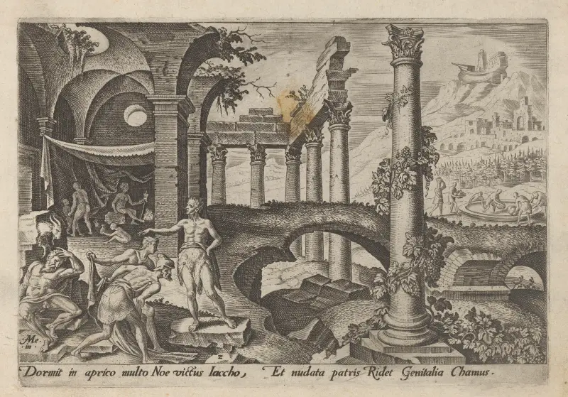 Noas begabbelse av Maarten Van Heemskerck