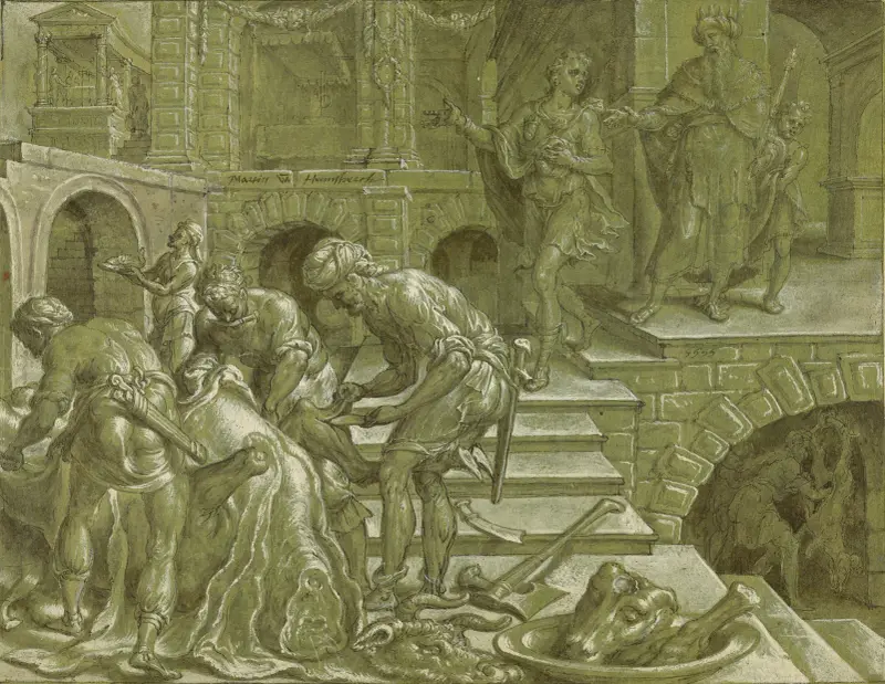 Liknelsen om kungen som ordnade ett bröllop av Maarten Van Heemskerck