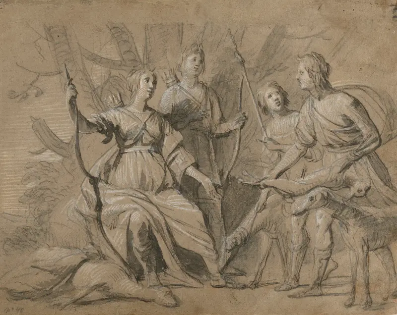 Allegorical Portrait of the Four Eldest Children of the King and Queen of Bohemia av Gerard van Honthorst