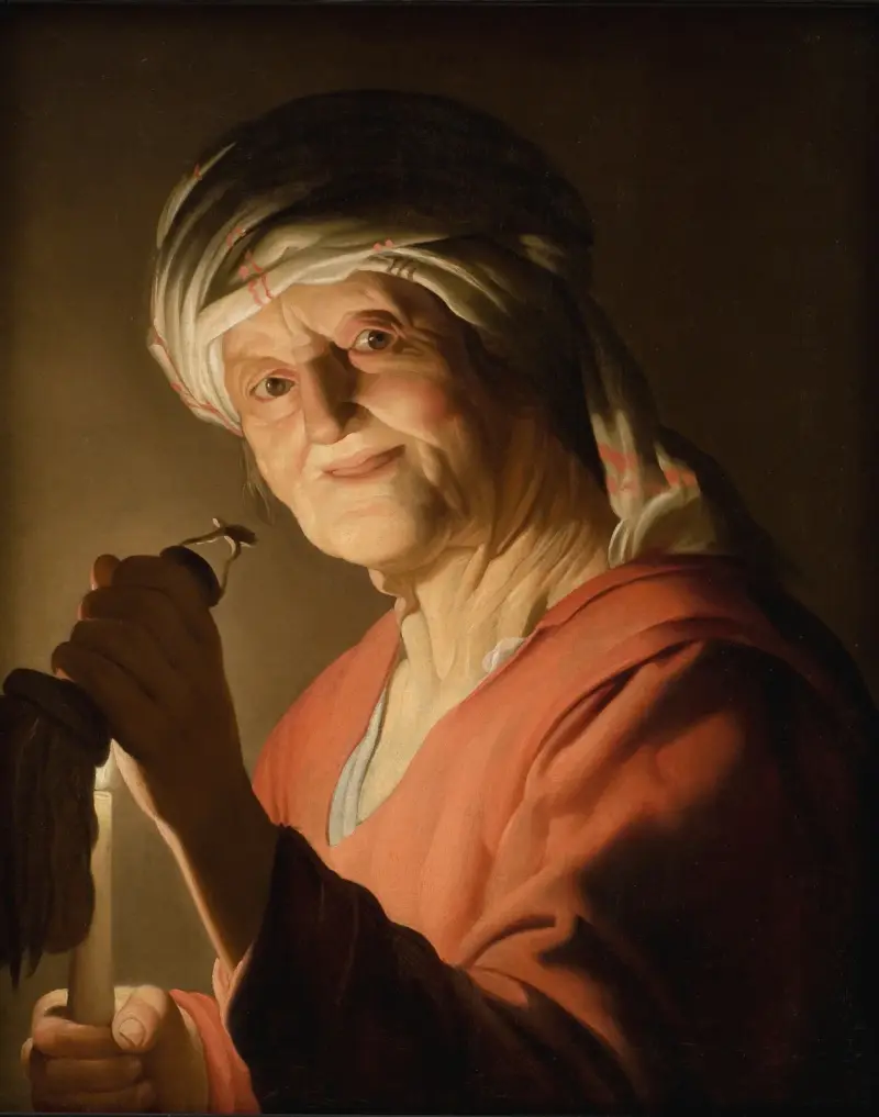 En gammal kvinna av Gerard van Honthorst