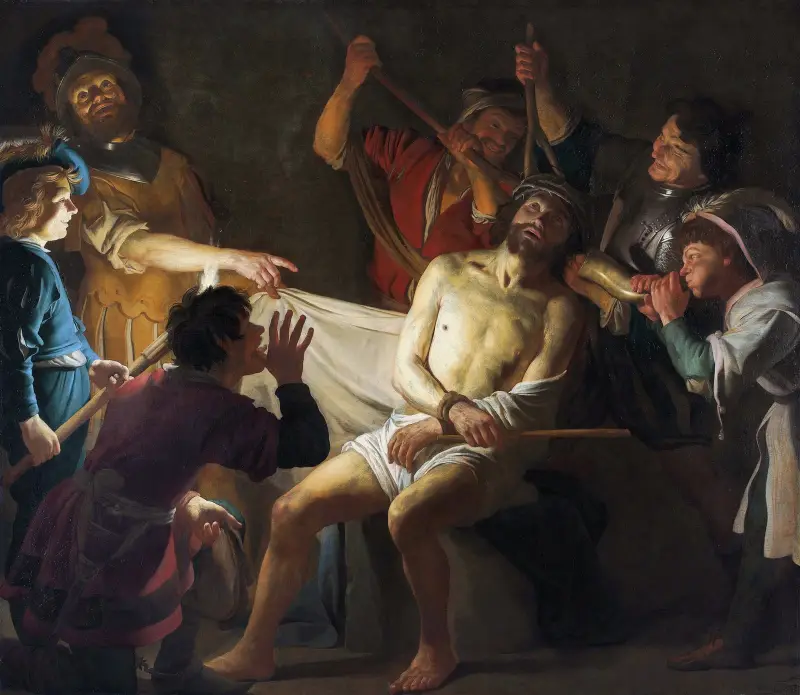 Chrystus koronowany cierniem, 1622, Gerard van Honthorst