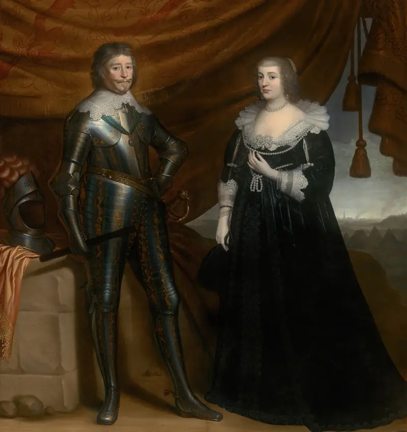 Dubbelporträtt av Frederik Hendrik (1584–1647) och Amalia av Solms-Braunfels (1602–1675) av Gerard van Honthorst