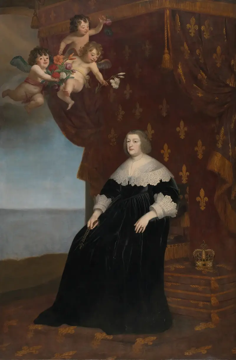 Maria de Medici av Gerard van Honthorst