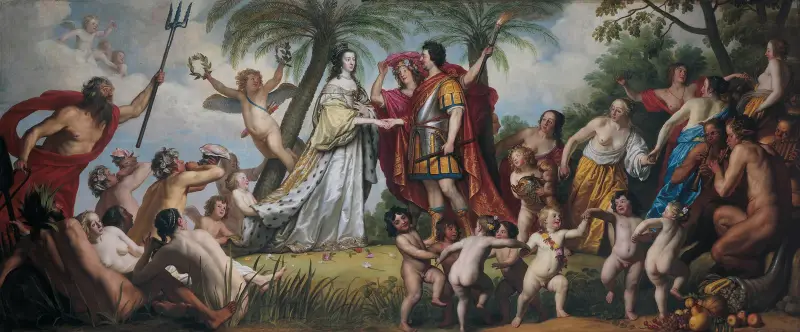 Frederik Hendriks och Amalia van Solms bröllop av Gerard van Honthorst