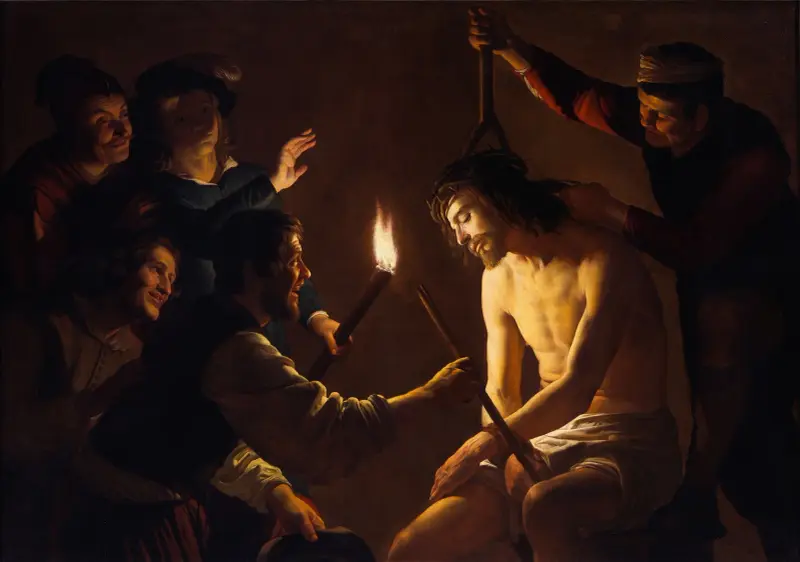 Die Verspottung Christi von Gerard van Honthorst