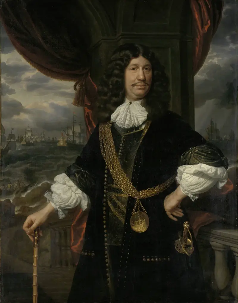 Portrait of Mattheus van den Broucke (1620-1685). Councillor of the Indies av Samuel van Hoogstraten