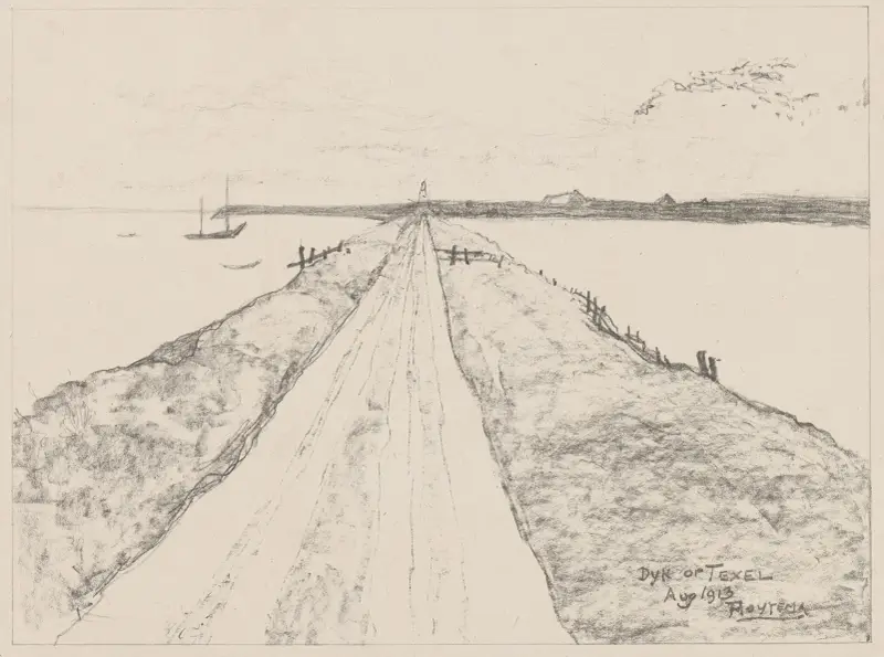 Dike på Texel av Theo van Hoytema