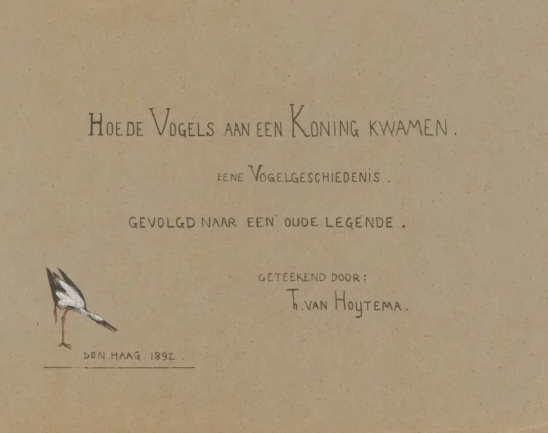 Titelbild zu ‚Wie die Vögel einen König bekamen‘ von Theo van Hoytema
