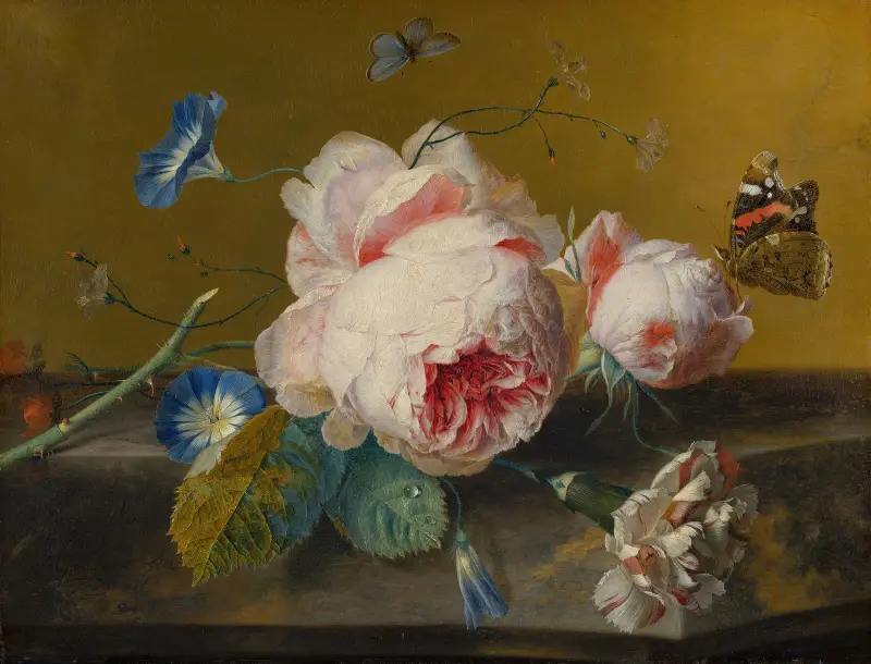 Martwa natura z kwiatami, Jan van Huysum