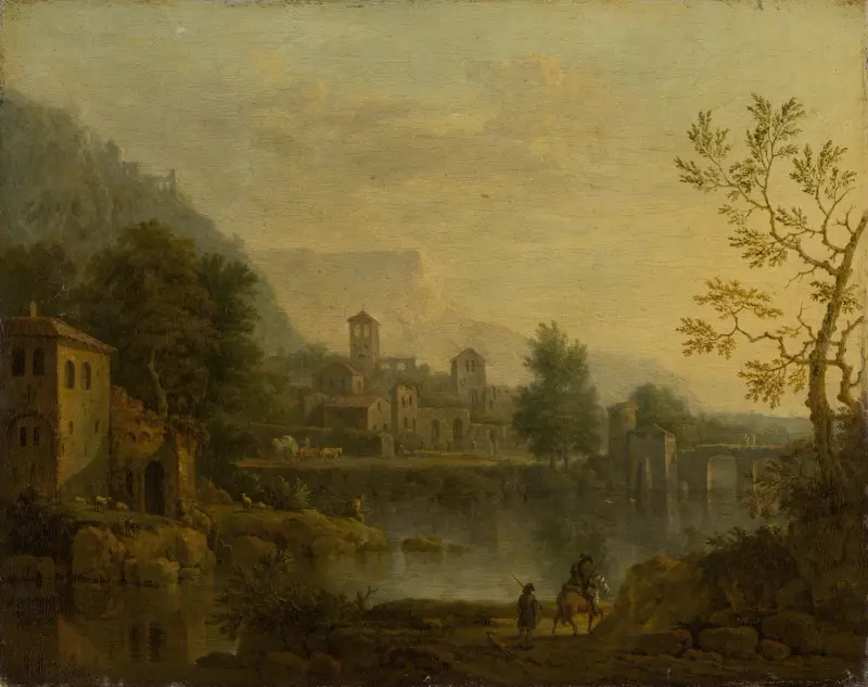 Italská krajina, Jan van Huysum