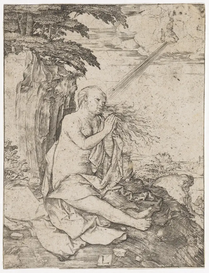 Die büssende Maria Magdalena av Lucas Van Leyden