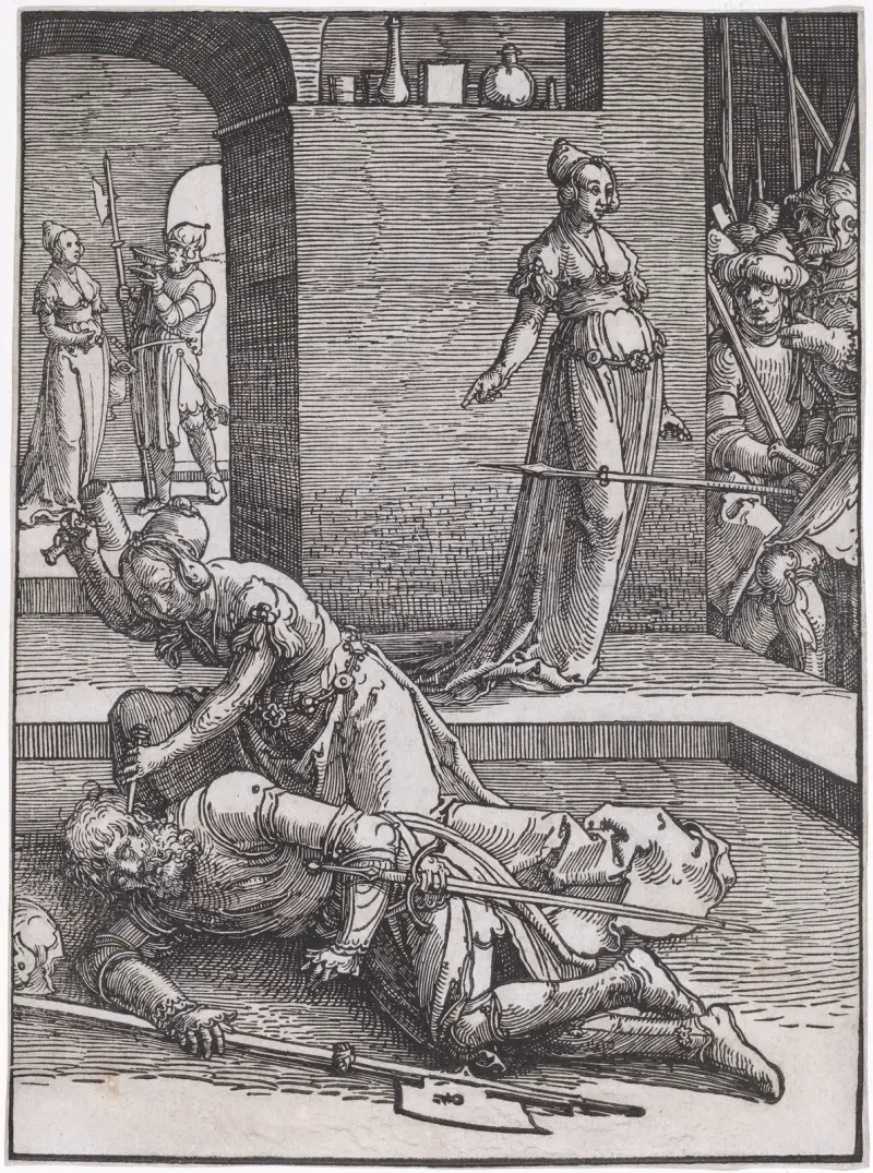 Jael tötet Sisera von Lucas Van Leyden
