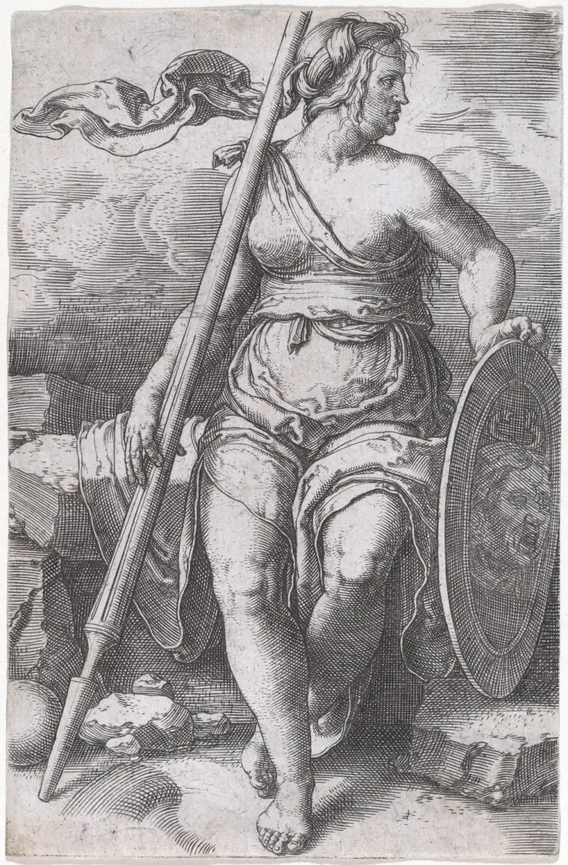 Pallas Athéna, Lucas Van Leyden