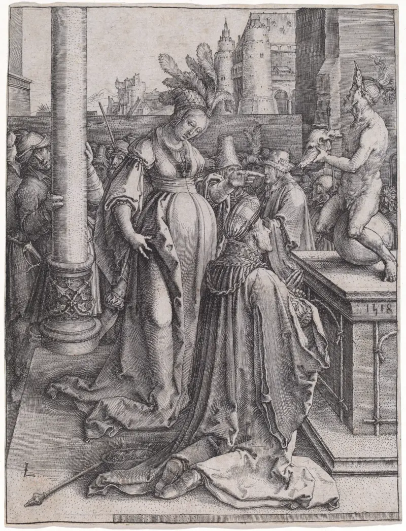 Bałwochwalstwo Salomona, 1514, Lucas Van Leyden