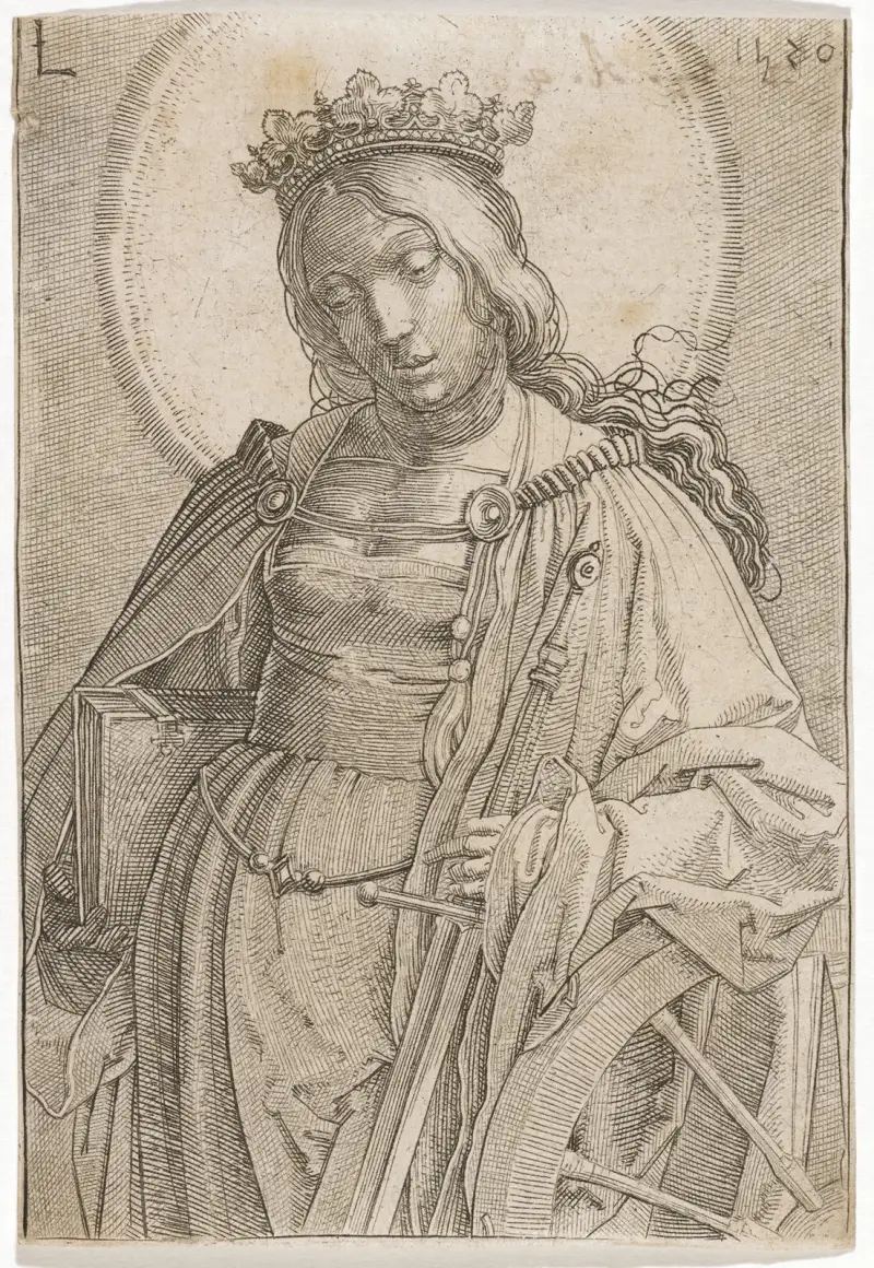 St. Catherine of Alexandria av Lucas Van Leyden