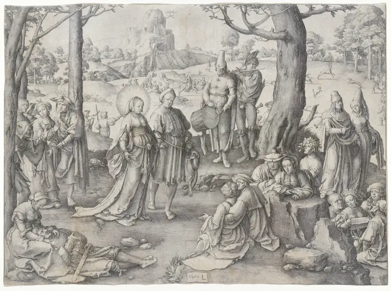 The Dance of Saint Mary Magdalene av Lucas Van Leyden