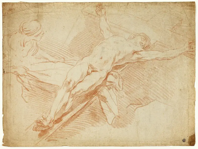 Christus am Kreuz von Charles-André van Loo
