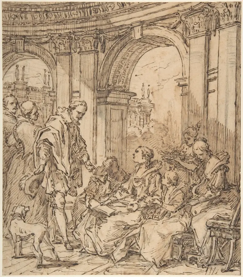 Španělská konverzace, Charles-André van Loo