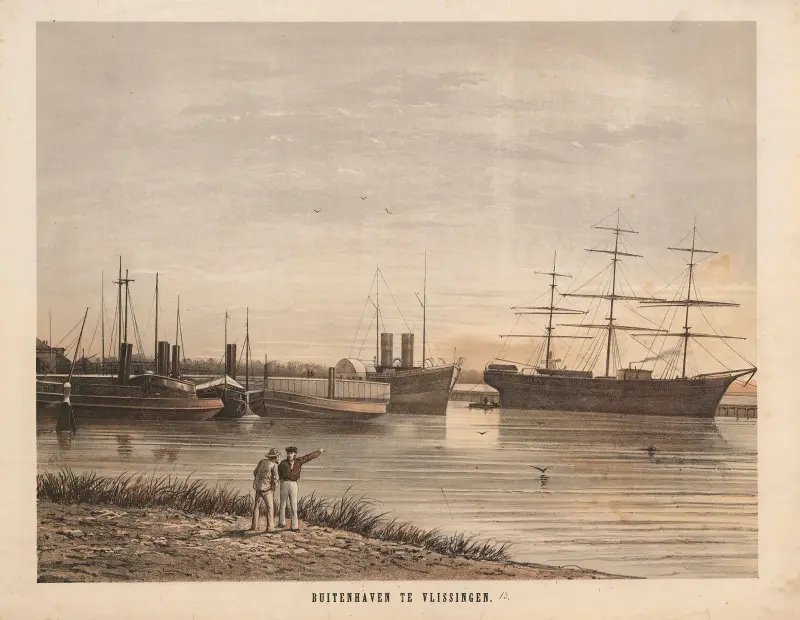 Buitenhaven in Vlissingen von Hendrik Jan van Lummel