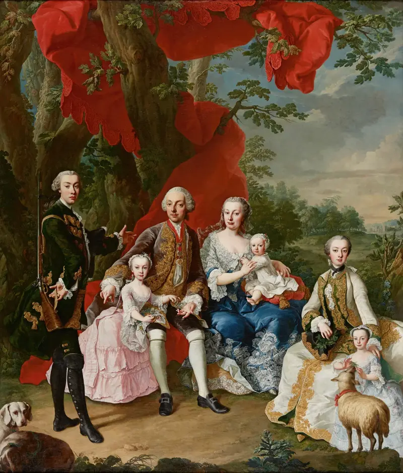Greve Nikolaus Pálffy von Erdöds familj av Martin van Meytens