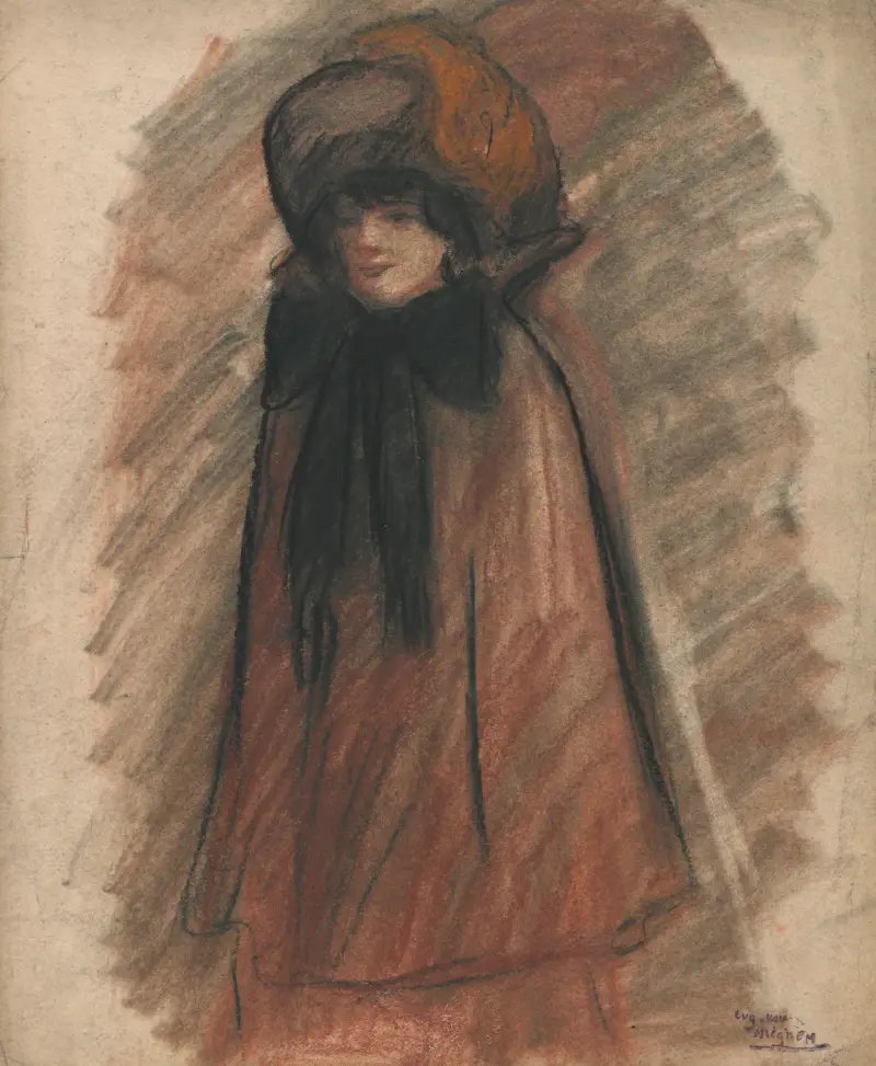 Augustine Pautre in Winterkleidung von Eugeen Van Mieghem