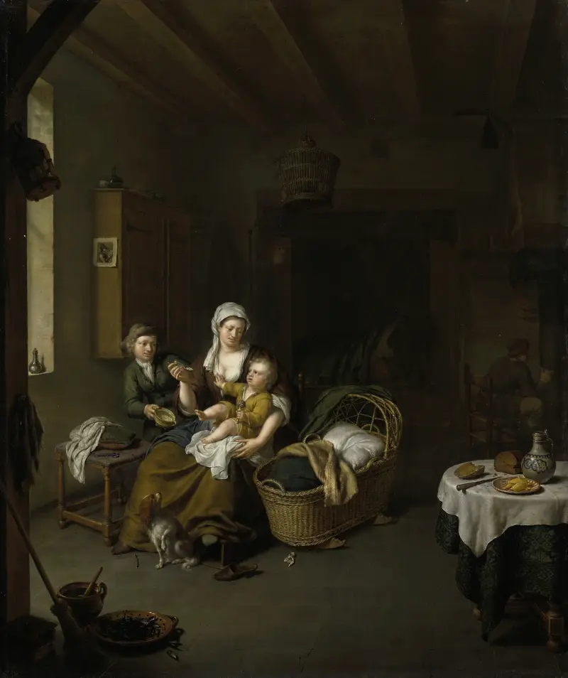 Matka karmiąca dziecko, Willem Van Mieris