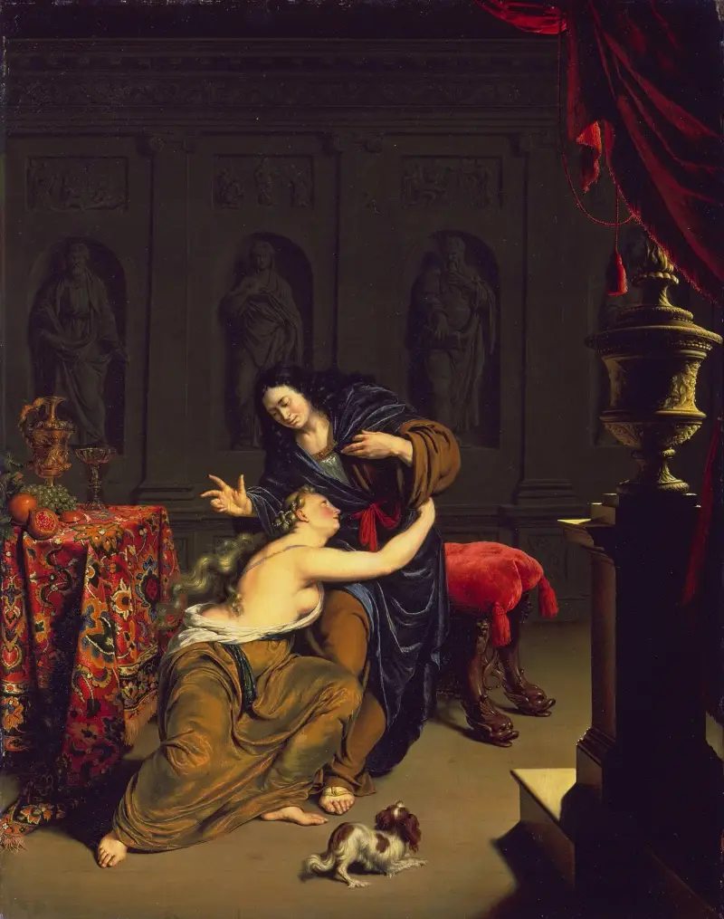 Józef i żona Potifara, Willem Van Mieris