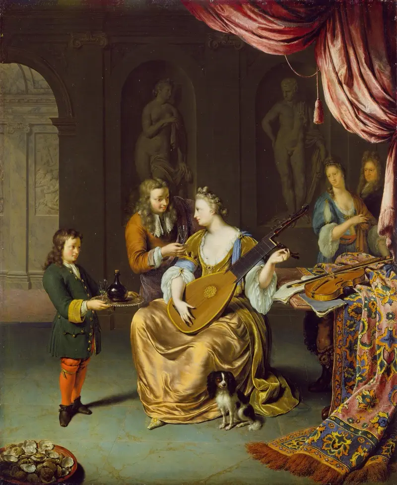 Hráč na loutnu, Willem Van Mieris