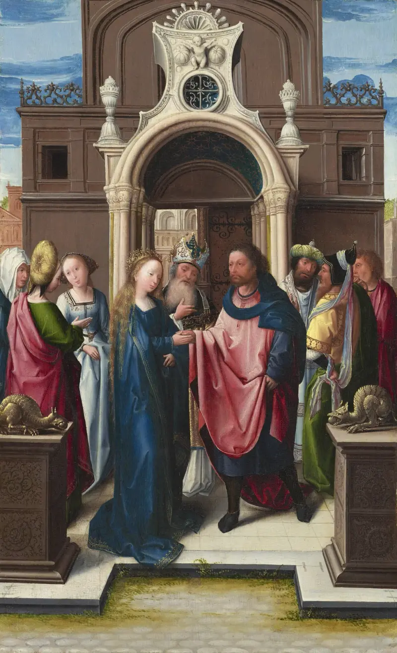 The Marriage of the Virgin av Bernard van Orley