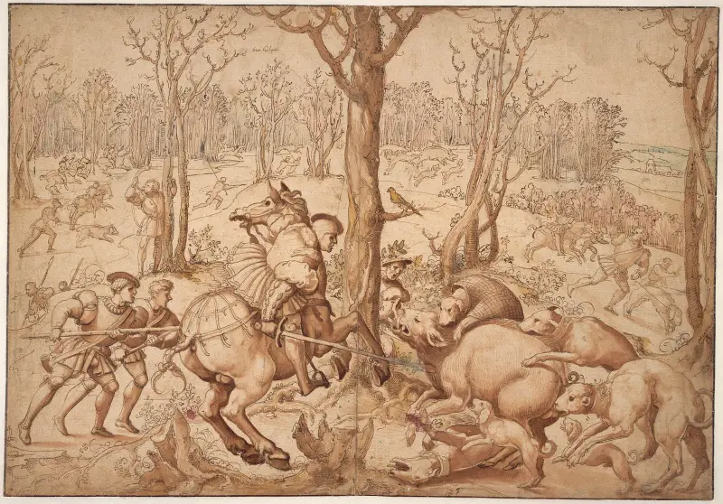 Divoký kanec – hon na divočáka, Bernard van Orley