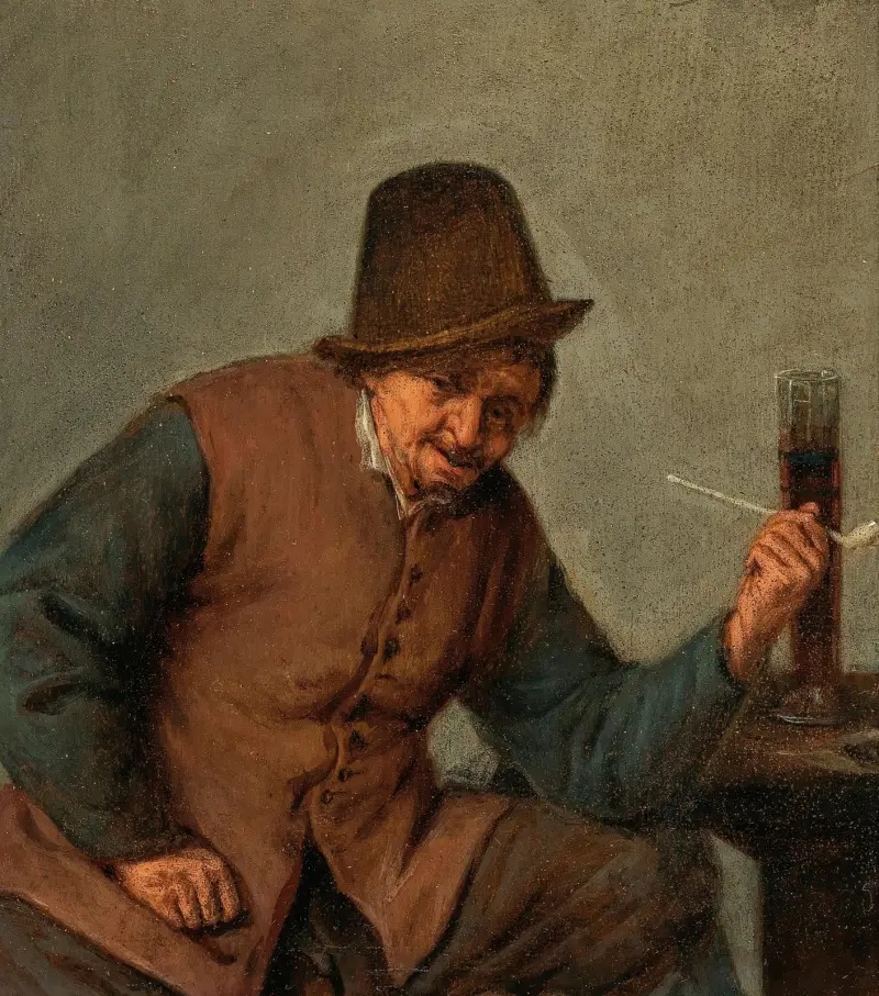 En rökande bonde av Adriaen van Ostade